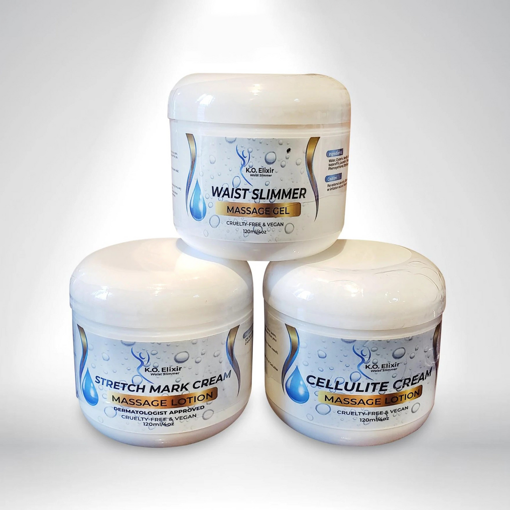 Waist Slimming Cellulite Stretch Mark Cream Combo KO ELIXIR
